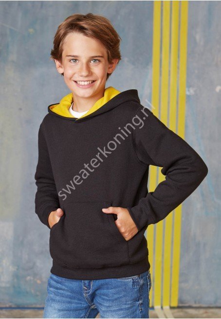 Kindermodel Hoodedsweater contrast (K453) - k453